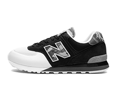 New Balance 574 - Black / Grey Camo