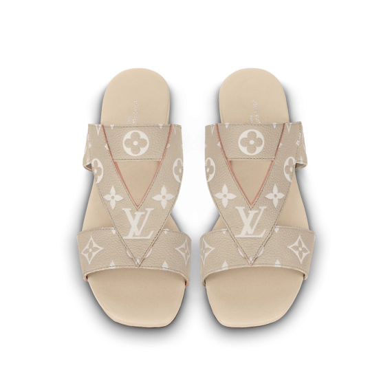 Louis Vuitton Croisiere Flat Mule Beige