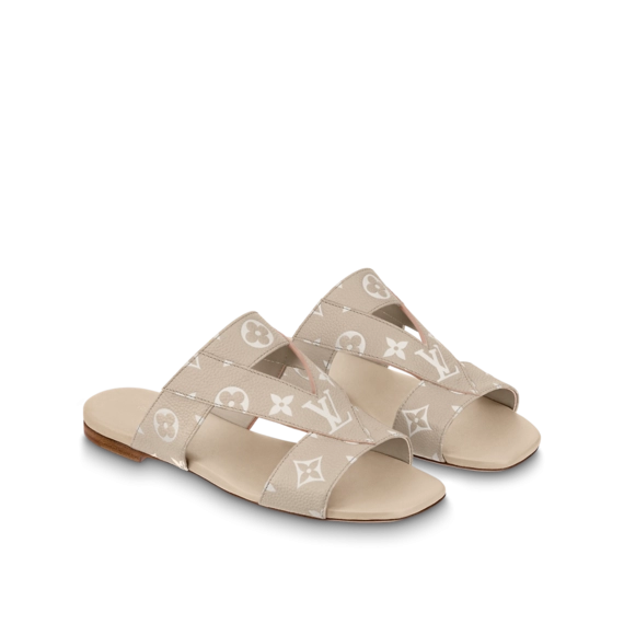 Louis Vuitton Croisiere Flat Mule Beige