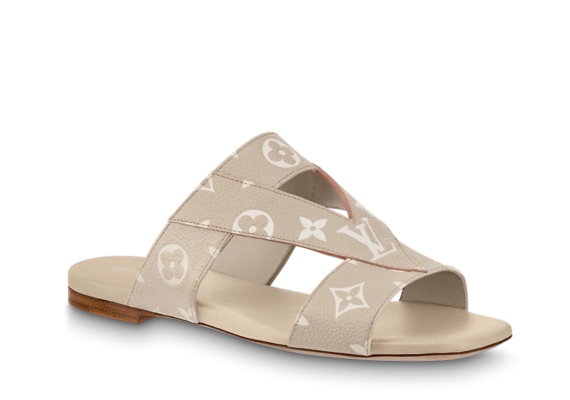 Louis Vuitton Croisiere Flat Mule Beige