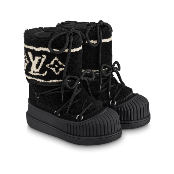 Louis Vuitton Polar Flat Half Boot Black