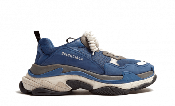 balenciaga navy triple s