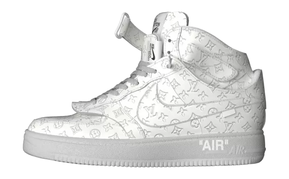 Louis Vuitton X Air Force 1 Mid White