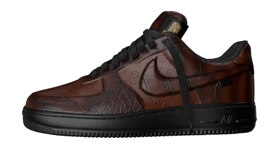 Louis Vuitton X Air Force 1 Low Dark Brown