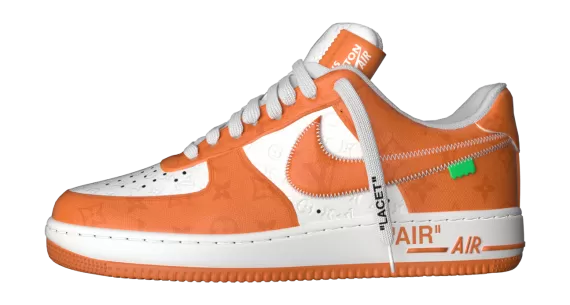 Louis Vuitton and Nike Air Force 1 by Virgil Abloh  Low Orange