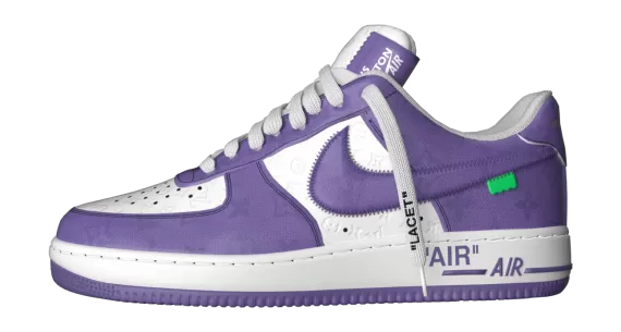 Louis Vuitton and Nike Air Force 1 by Virgil Abloh  Low  Lilac