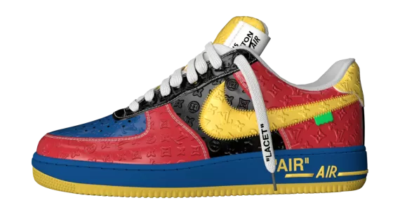 Louis Vuitton and Nike Air Force 1  Low by Virgil Abloh Multicolour