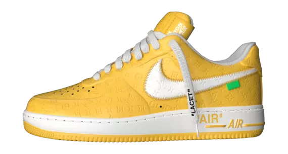 Louis Vuitton X Air Force 1 Low Yellow