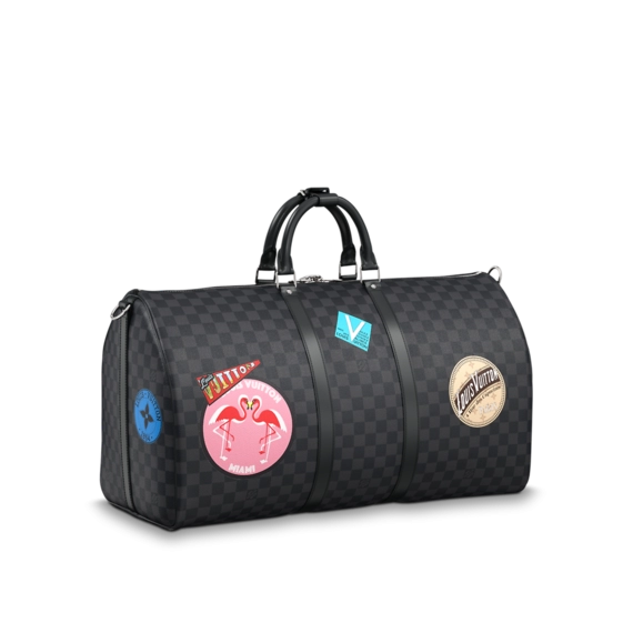 Louis Vuitton Keepall Bandouliere 55 MY LV WORLD TOUR