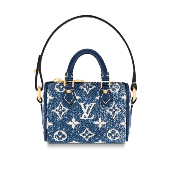 Louis Vuitton Micro Speedy Denim Bag Charm