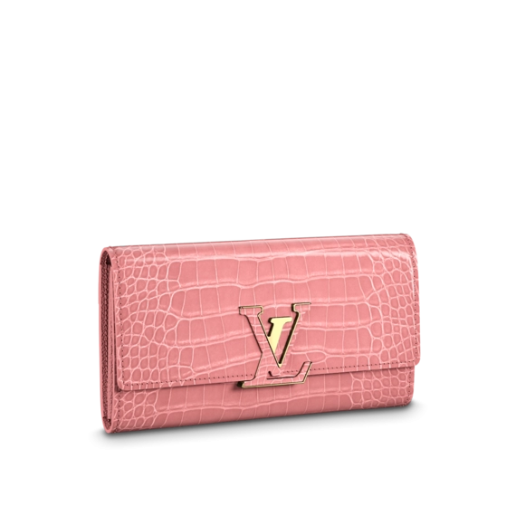 Louis Vuitton Capucines Wallet Rose Tourmaline Pink