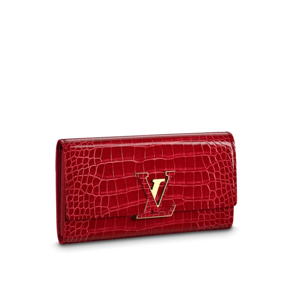 Louis Vuitton Capucines Wallet Rubis Red