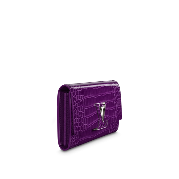 Louis Vuitton Capucines Wallet Amethyste Purple