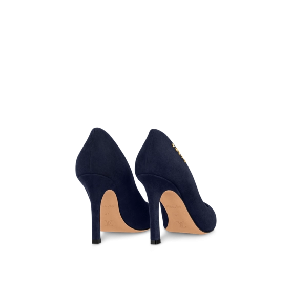 Louis Vuitton Signature Pump Navy Blue