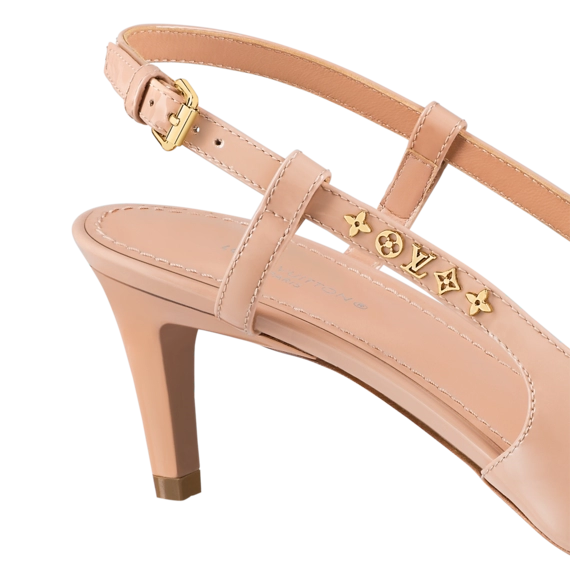 Louis Vuitton Signature Slingback Pump Nude Pink