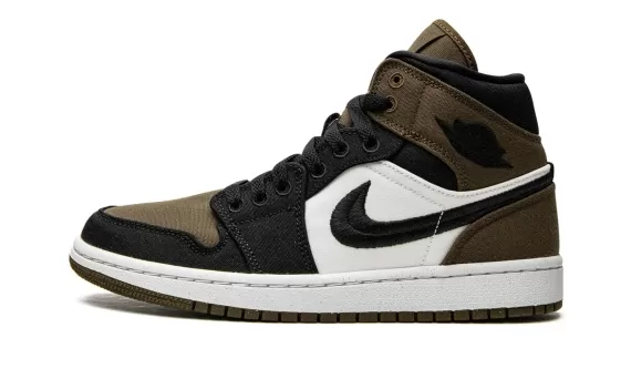 Air Jordan 1 Mid SE - Olive Toe