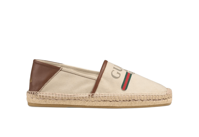 Gucci Logo Canvas Espadrille