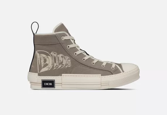 B23 High-Top Sneaker Beige with AsteroDior