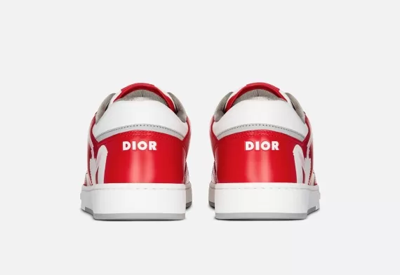 Dior By ERL B27 Low-Top Sneaker - Rabbit Motif Red and White