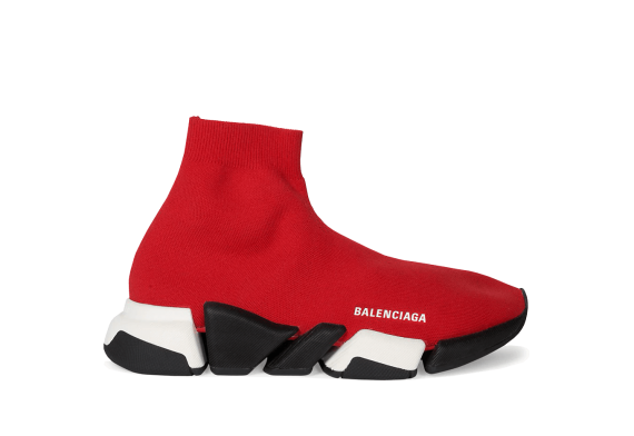 red balenciaga speed runners