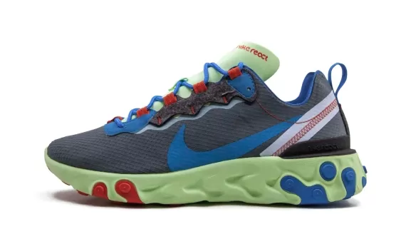 React Element 55 - Volt/Blue Stardust-Dark Grey