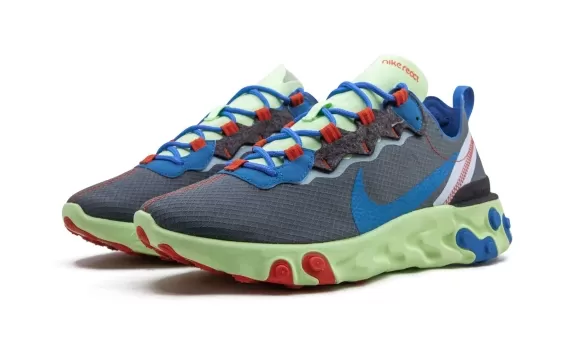 React Element 55 - Volt/Blue Stardust-Dark Grey