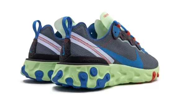 React Element 55 - Volt/Blue Stardust-Dark Grey