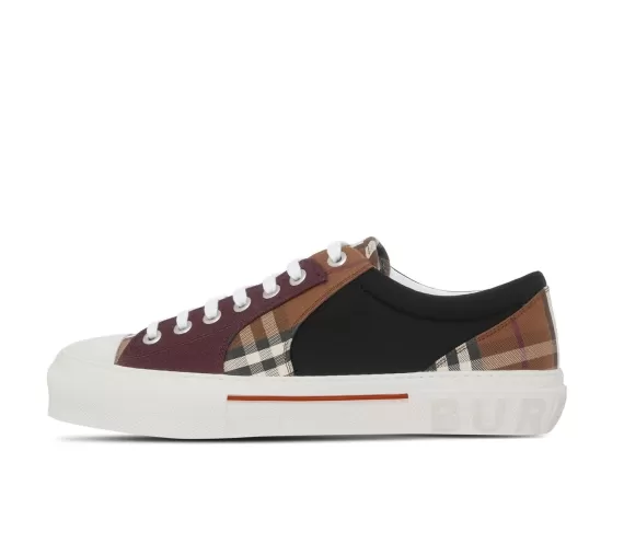 Vintage Check patchwork sneakers